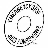 Маркировка EMERGENCY STOP