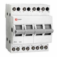 Переключатель трехпозиционный 4P 63А Basic