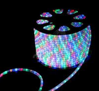 Дюралайт светодиодный 3Вт LED RGB свечение с      динамикой бухта 100м