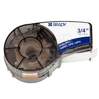 BRADY Лента 19.05mm/6.4m винил черный/ белый