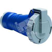 Розетка кабельная 216C4W 16А 2P+E IP67 4ч