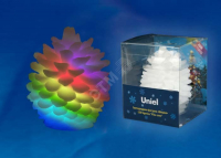 ULD-F004 RGB PINE CONE Фигурка светодиодная на батарейке «Шишка». 6,5*8 см. RGB свет. IP20. TM Uniel