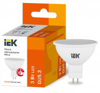 Лампа светодиодная LED 3вт 230в GU5.3 тепло-белый ECO