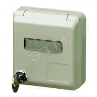 Розетка для установки в кабель-каналы 32А 2Р+E IP44