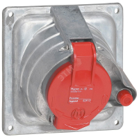 Розетка встраиваемая IP44 3К+H+З 400v 32А Hypra Pr
