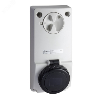 ПАНЕЛЬНАЯ РОЗЕТКА UNIKA Б/ЗАЩ 16A 3PE 480-500 IP65