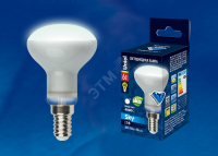 Лампа светодиодная LED 6вт 200-250В рефлектор матовое 480Лм Е14 4000К Uniel Sky филамент