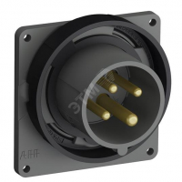 Вилка с прямым фланцем Easy&Safe 316EBU5W 16A 3P+E IP67 5ч