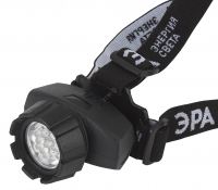 Фонарь GB-602 ЭРА налобный 7xLED, 3xAAA, 4 реж., черный
