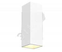 Светильник светодиодный WL-Cube настенный10W 3000K 80х80х230мм угол 60° IP54 RAL9010 белый матовый