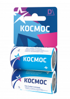 Элемент питания R20 (D) 1.5V Zinc carbon 2BL Космос