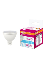 Лампа светодиодная LED 7.5Вт GU5.3 MR16 110° (замена 80Вт) белый, OSRAM