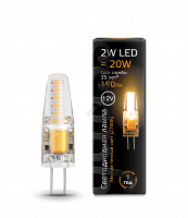 Лампа светодиодная LED 2вт 12в G4 теплый капсульная Gauss