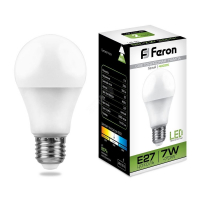 Лампа светодиодная LED 7вт Е27 белая