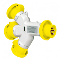 ДВ РАЗВЕТВ 3 16A IP67110V 2PT50 E