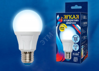 LED-A60 12W/6500K/E27/FR/DIM PLP01WH Лампа светодиодная, диммируемая. Форма «А», матовая. Серия Ярка