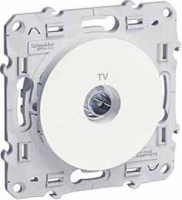 ODACE Розетка телевизионная TV белая