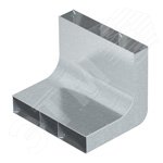 Вертикальный угол 90° кабельного канала EUK 250x48/3 секц. (сталь)