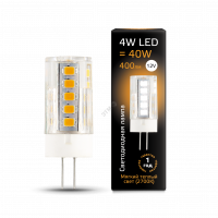 Лампа светодиодная LED 4вт 12в G4 теплый, капсульная капсульная Gauss