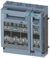 SENTRON, предохр. выключ. разъединитель 3NP1, 4-пол., NH1, 250 A, для 60mm 8US системы шин, плоская 