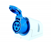 Розетка настенная 16А/230V/1P+N+E/IP44