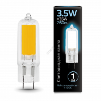 Лампа светодиодная LED 3.5Вт 4100K G4 AC220-240V Glass Gauss
