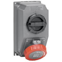 Розетка переносная IP67 3К+H+З 400v 32А Hypra