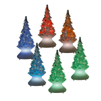 ULD-F620 RGB XMAS TREE SET12 Фигурка светодиодная на батарейках «Ёлочка» в составе набора из 12 шт. 