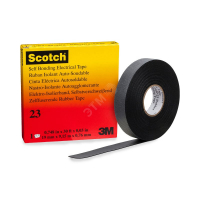Изолента резиновая черная 19мм 9.1м сырая резина  самовулканирирующаяся Scotch 23 (7000007286)