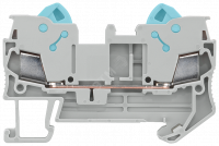 FEED-THROUGH TERMINAL WITH QUICK CONNECTION, SECTION: 0.5 - 2.5 MM2, WIDTH: 6.2 MM, COLOR: BLUE
