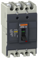 Выключатель автоматический трехполюсный EZC100 7.5 KA/400 В 3T 50 A