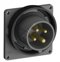 Вилка с прямым фланцем Easy&Safe 316EBU7W 16A 3P+E IP67 7ч