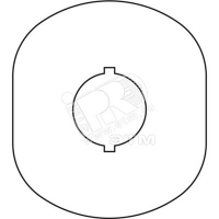 Шильдик MA6-1024 (желт.пласт. 1 место) с без текста
