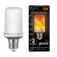 Лампа светодиодная LED 5Вт E27 1500K T65 Corn Flame Gauss
