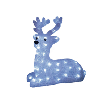 ULD-M3133-050/STA WHITE IP20 LYING FAWN Фигура светодиодная «Лежащий оленёнок», 50 светодиодов, 31*1