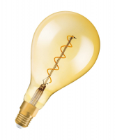 Лампа светодиодная LED 5W E27 Vintage 1906 CL A160,филамент, GOLD,теплый Osram