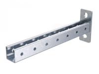 Консоль одиночная, 41х41 мм, осн. 600 мм, INOX 304