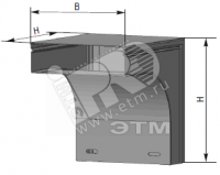 Короб угловой вниз монтажный КМУН 50*50 УХЛ2,5