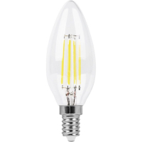 Лампа светодиодная LED 11вт Е14 теплый свеча FILAMENT
