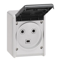 PLEXO Розетка с заземлением 32А IP44