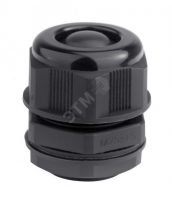 Кабельный ввод IP68 M63 с мембраной черный для    кабеля d.29-35mm