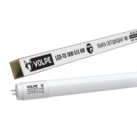 LED-T8-10W/DW/G13/FR/FIX/O Лампа светодиодная Volpe с матовым рассеивателем. Цоколь G13 неповоротный