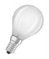 Лампа светодиодная филаментная LED 4Вт E14 2700К 470лм шарик 230V FR (замена 40Вт) P FIL  OSRAM Para