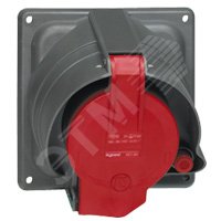 Розетка встраиваемая IP44 3К+З 400v 63А Hypra Pr