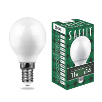 Лампа светодиодная LED 11вт Е14 теплый матовый шар