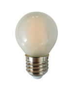 Лампа сетодиодная декоративная LED 8w E27 4000K шар матовый филамент 230/50 Jazzway