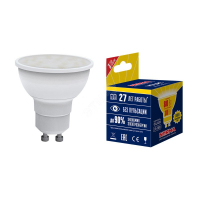 LED-JCDR-10W/WW/GU10/NR Лампа светодиодная. Форма JCDR, матовая. Серия Norma. Теплый белый свет (300