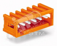 Вилка 3.81 1X1 5-контактов горизонтальная (200шт)