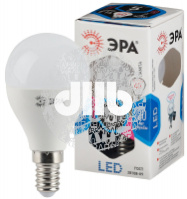 Лампа светодиодная LED P45-5W-840-E14 (диод, шар, 5Вт, нейтр, E14 (10/100/3600) ЭРА