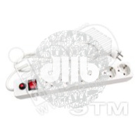 Сетевой фильтр ПВС 3х0.75 белый 1.8м